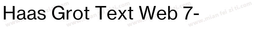 Haas Grot Text Web 7字体转换